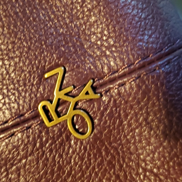 Plum Leather Oryany Shoulder Satchel - Picture 5 of 8